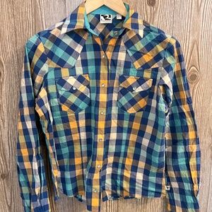 Rockies NWOT Vintage Western Long Sleeve Button Down Rodeo Shirt Size Small